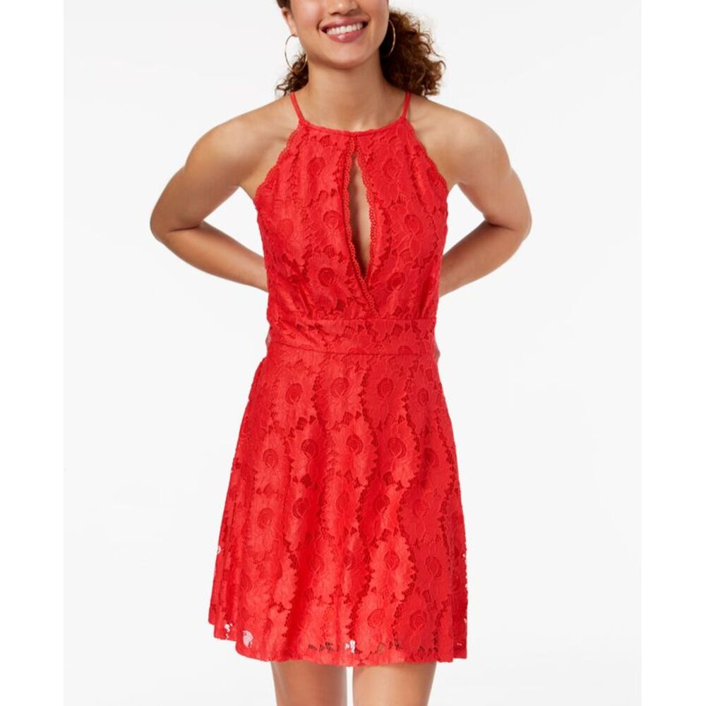 Material Girl Juniors Lace Fit Flare Dress